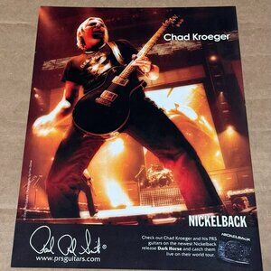 CHAD KROEGER of NICKELBACK - PRS Guitars - 2009 Print Advertisement
